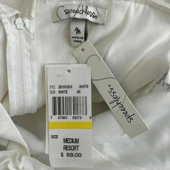 Speechless Resort Sleeveless Square Neck Baby Doll Dress Size M - Picture 9 of 10